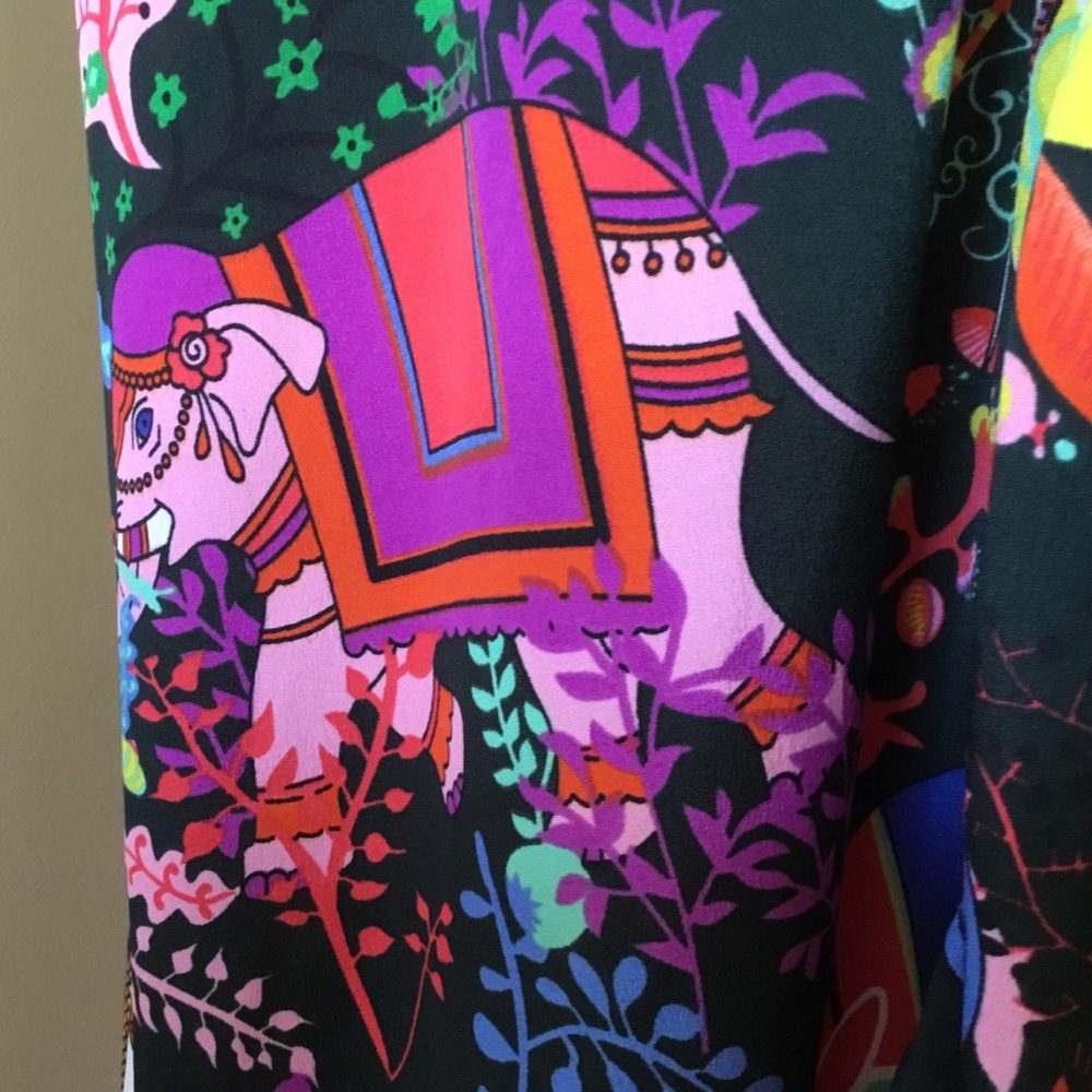 NEW America & Beyond Majestic Nights Elephant Floral Print Maxi Dress - Picture 7 of 12